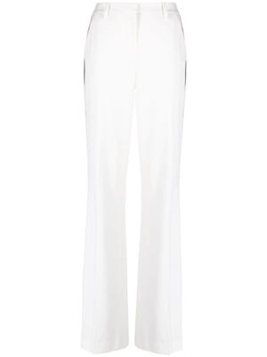P.A.R.O.S.H. pantalon évasé à rayures latérales - Tons neutres