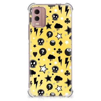 Extreme Case Nokia C32 Punk Geel Extreme Case Nokia C32 Punk Geel