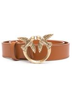 PINKO ceinture Love-Birds en cuir - Marron PINKO ceinture Love-Birds en cuir - Marron