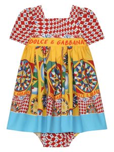 Dolce & Gabbana Kids robe à imprimé Carretto - Rouge