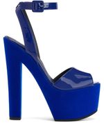 Giuseppe Zanotti sandales Tarifa 170 mm à plateforme - Bleu - thumbnail