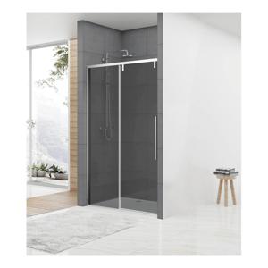 Van Rijn ST06 schuifdeur 180x200 cm rookglas 8 mm met chroom greep