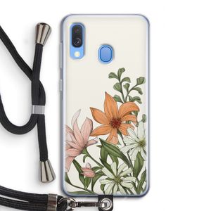 Floral bouquet: Samsung Galaxy A40 Transparant Hoesje met koord