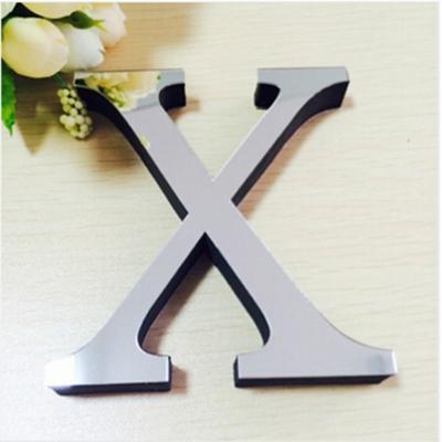 2 PC'S Home Decoratie creatieve persoonlijkheid Engelse letters acryl spiegel 3D DIY muur stickers (X)