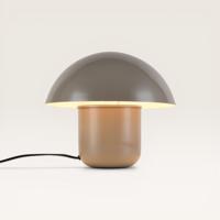 Tafellamp Javera beige - Beige paddenstoel lamp van metaal voor binnen - Zonder lichtbron