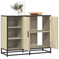 Dressoir 92x35x76 cm bewerkt hout sonoma eikenkleurig