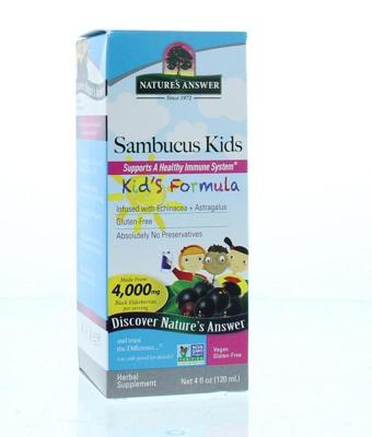 Natures Answer Sambucus kids vlierbessen extract 120 Milliliter