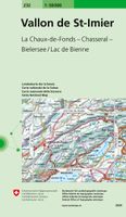 Wandelkaart - Topografische kaart 232 Vallon de St-Imier | Swisstopo - thumbnail