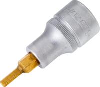 HAZET Dopsleutelbit 986-4 · 1/2 inch (12,5 mm) vierkant hol · Binnen-zeskant-profiel · SW 4 mm HAZET Dopsleutelbit 986-4 · 1/2 inch (12,5 mm) vierkant hol · Binnen-zeskant-profiel · SW 4 mm