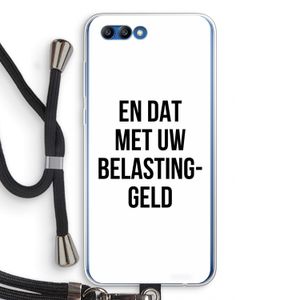 Belastinggeld: Honor 10 Transparant Hoesje met koord