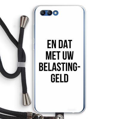 Belastinggeld: Honor 10 Transparant Hoesje met koord