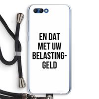 Belastinggeld: Honor 10 Transparant Hoesje met koord