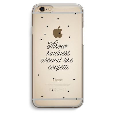 Confetti: iPhone 6 / 6S Transparant Hoesje
