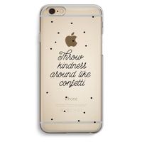 Confetti: iPhone 6 / 6S Transparant Hoesje - thumbnail