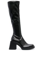 Justine Clenquet bottines à bout carré Chloe 80 mm - Noir