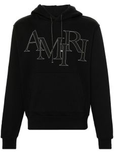 AMIRI hoodie Staggered à patch logo - Noir