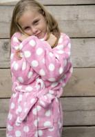 Little pink dottie / kinder badjas - XL (11-13 jaar) - thumbnail