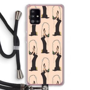 Pop Some Kim: Samsung Galaxy A51 5G Transparant Hoesje met koord