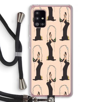 Pop Some Kim: Samsung Galaxy A51 5G Transparant Hoesje met koord