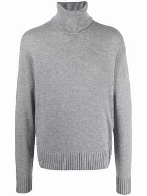 Off-White pull en maille à col roulé - Gris
