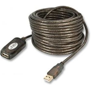 Lindy 20m USB 2.0 M/F USB-kabel