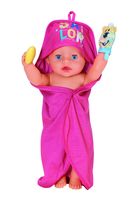 ZAPF Creation BABY born - Bath Hooded Towel Set Badset voor poppen poppen accessoires - thumbnail