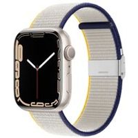 Nylon bandje met klemsluiting - Wit - Geschikt voor Apple Watch 38mm / 40mm / 41mm