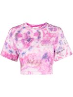 MARANT ÉTOILE t-shirt crop à imprimé tie dye - Rose