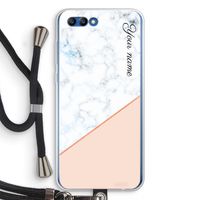 Marmer in stijl: Honor 10 Transparant Hoesje met koord