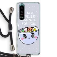 I'm A Hopeless Ramen-Tic For You: Sony Xperia 5 III Transparant Hoesje met koord
