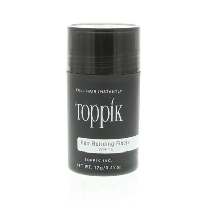Toppik Poeder Fibers Hair Building Fibers Powder White 12gr | Voor Dunner Wordend Haar