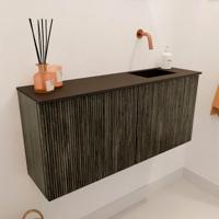 Toiletmeubel Mondiaz Joya | 90 cm | Meubelkleur Shadow | Faye wastafel Urban Rechts | Zonder kraangat(en) Toiletmeubel Mondiaz Joya | 90 cm | Meubelkleur Shadow | Faye wastafel Urban Rechts | Zonder kraangat(en)