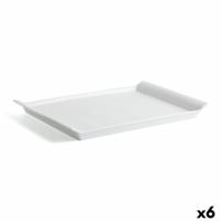 Serveerschaal Quid Gastro Fresh Rechthoekig Keramisch Wit (36 x 25 cm) (6 Stuks)