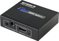 SpeaKa Professional SP-HDS-110 1 + 2 poorten HDMI-splitter 3840 x 2160 Pixel Zwart - thumbnail