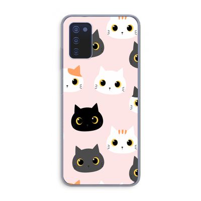 Katten: Samsung Galaxy A03s Transparant Hoesje