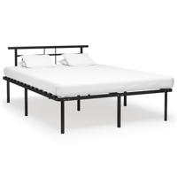 Bedframe metaal zwart 160x200 cm - thumbnail