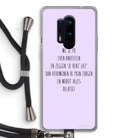 Relatief: OnePlus 8 Pro Transparant Hoesje met koord