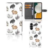 Telefoonhoesje | Met pasjeshouder | voor Samsung Galaxy A34 Konijntjes
