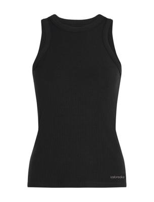 Icebreaker Rib Lotus Hemd Dames Black XL