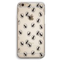 Miauw: iPhone 6 / 6S Transparant Hoesje Miauw: iPhone 6 / 6S Transparant Hoesje