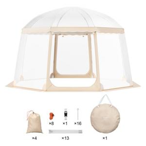 VEVOR pop-up paviljoen camping koepel bubble tent 8-10 personen 3,66x3,66x2,4m