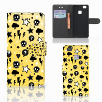 Telefoonhoesje met Naam Huawei P9 Lite Punk Geel - thumbnail
