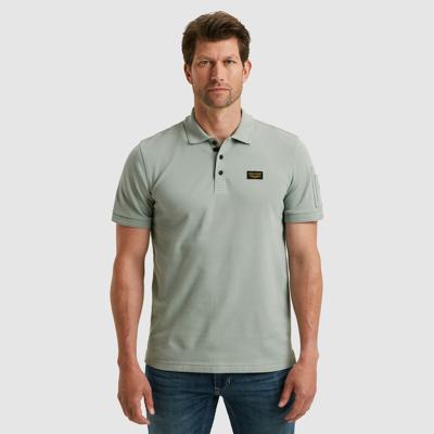 Pme Legend Ppss2508899 Short Sleeve Polo American Classic Poloshirts 5226 Silver Blue