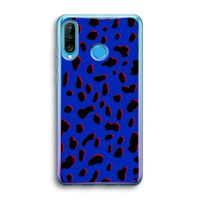 Blue Leopard: Huawei P30 Lite Transparant Hoesje