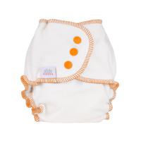 Ella&apos;s House Bum Slender - maat S 4-8 kilo - Maat S (3-7 kilo) - Oranje - Drukknoopjes