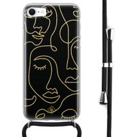 iPhone SE 2020 hoesje met koord - Abstract faces - thumbnail