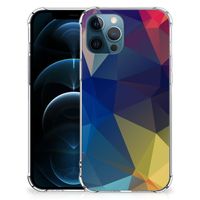 iPhone 12 | 12 Pro Shockproof Case Polygon Dark - thumbnail