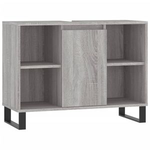 The Living Store Badkaast Sonoma eiken 80x33x60 cm - Veel opbergruimte