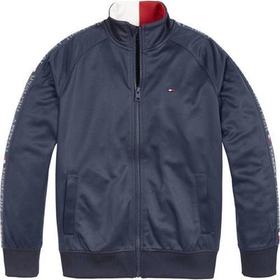 Tommy Hilfiger vest met logo donkerblauw Tommy Hilfiger vest met logo donkerblauw