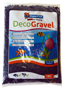 Superfish Deco Grind Zwart 1kg - Stijlvol Aquariumgrind Veilig voor Vissen en Planten